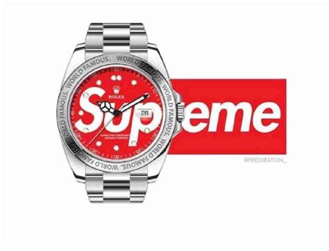 collabo rolex supreme|supreme x rolex perpetual date.